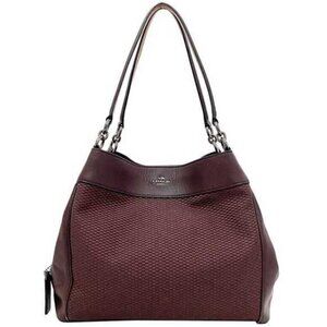 Like New Coach Lexy Oxblood Burgandy Shoulder Bag Large